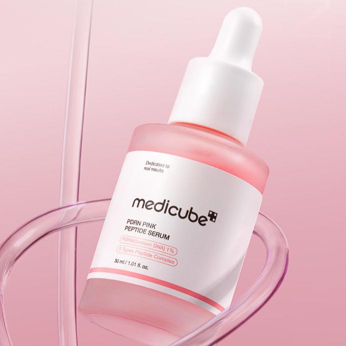 Medicube Suero reafirmante e iluminador PDRN Pink Peptide Serum