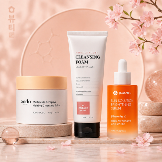 Set Rutina Coreana para Luminosidad & Limpieza Profunda