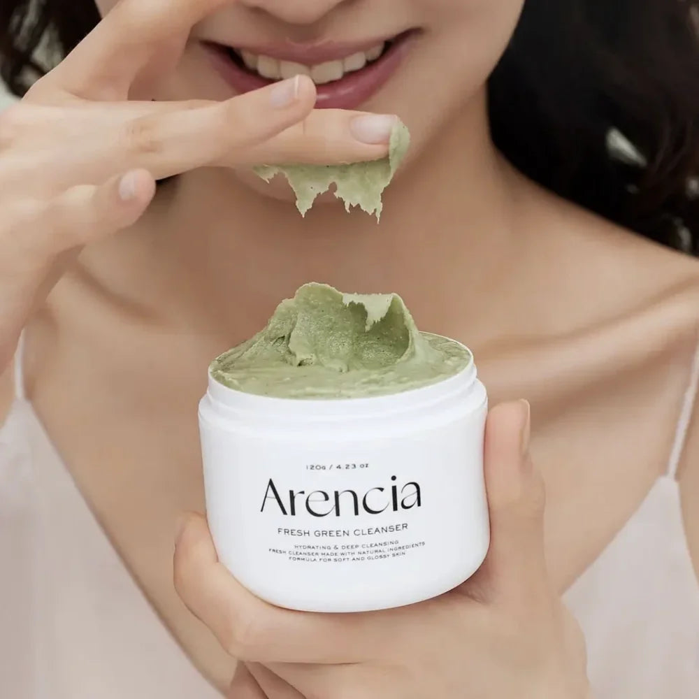 Arencia - Fresh Green Rice Mochi Cleanser - Moisturizing and Cleansing Face Wash - 120g, Fresh Green Rice Mochi,