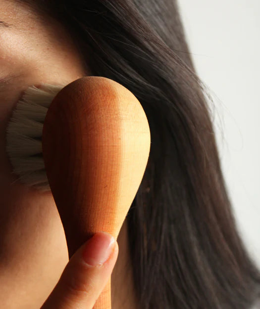 Pareja de Cepillos de madera para masaje facial