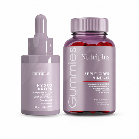 Set Gominolas Vinagre de Manzana + Hydro Drops | Nutriplus