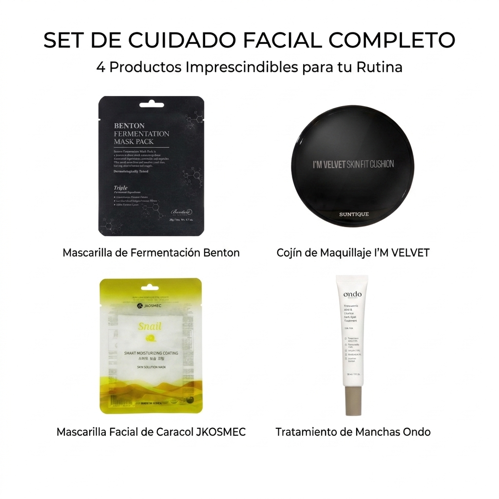 Set Rutina Coreana completa antimanchas todo tipo de pieles