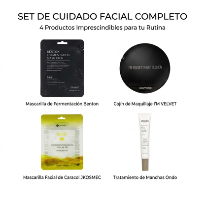 Set Rutina Coreana completa antimanchas todo tipo de pieles