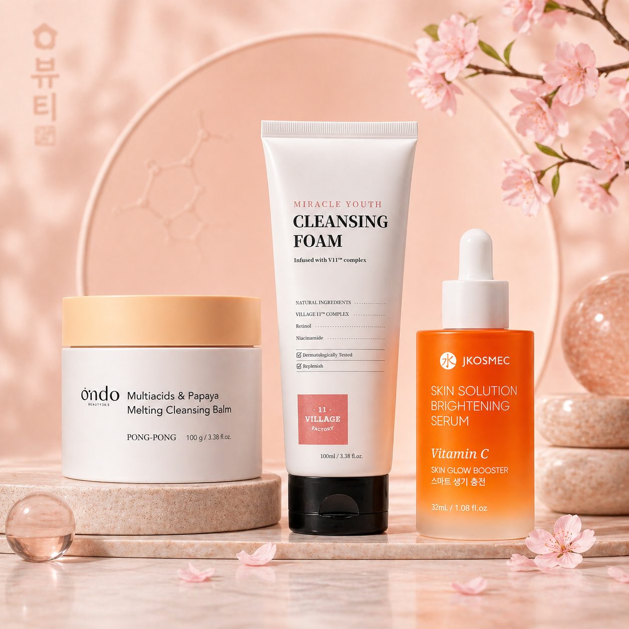 Set Rutina Coreana para Luminosidad & Limpieza Profunda